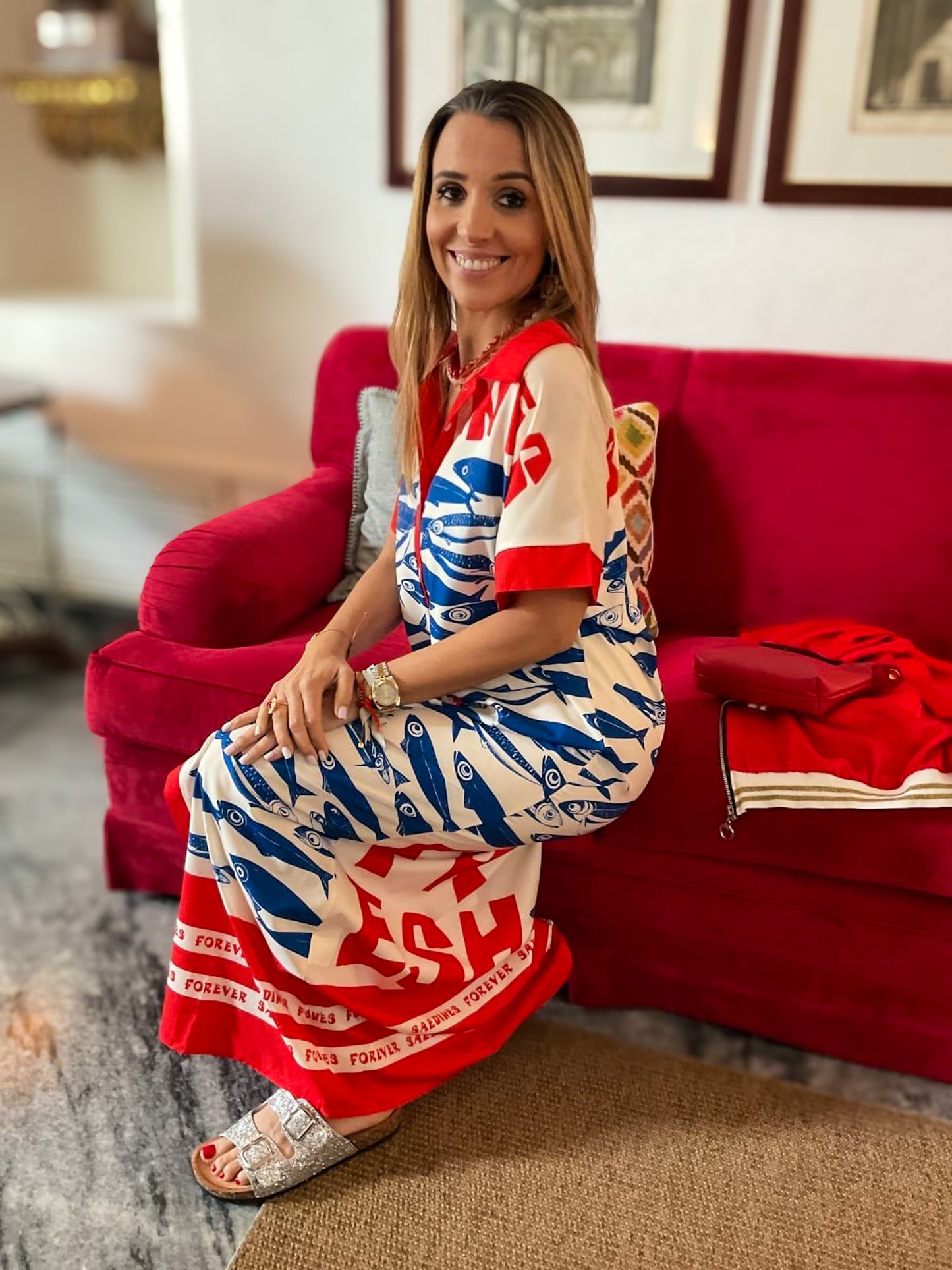 Vestido sardinhas