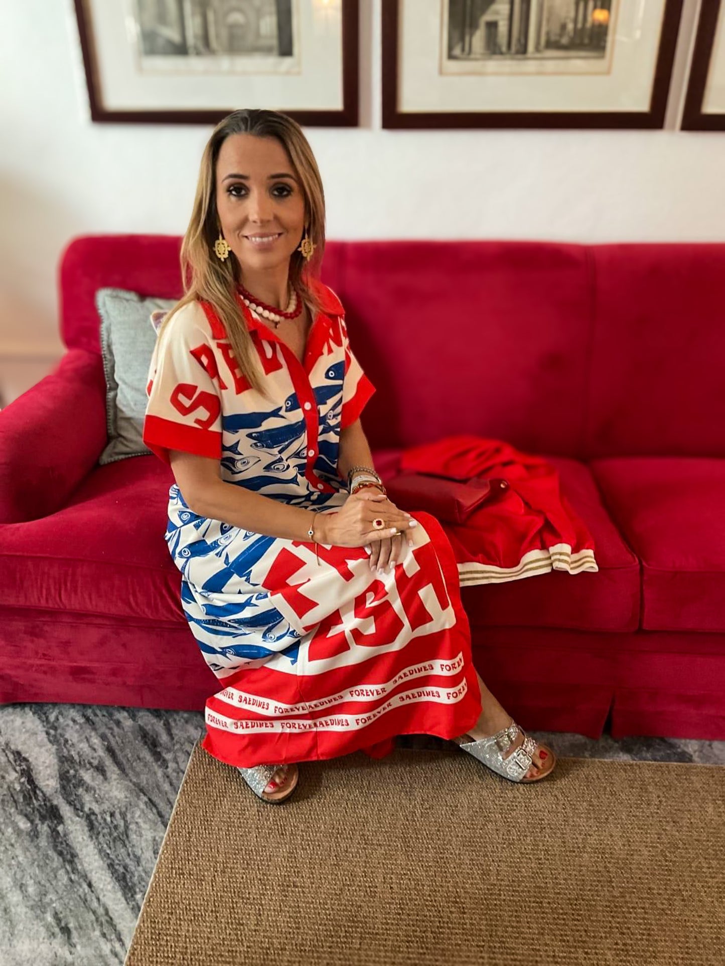 Vestido sardinhas