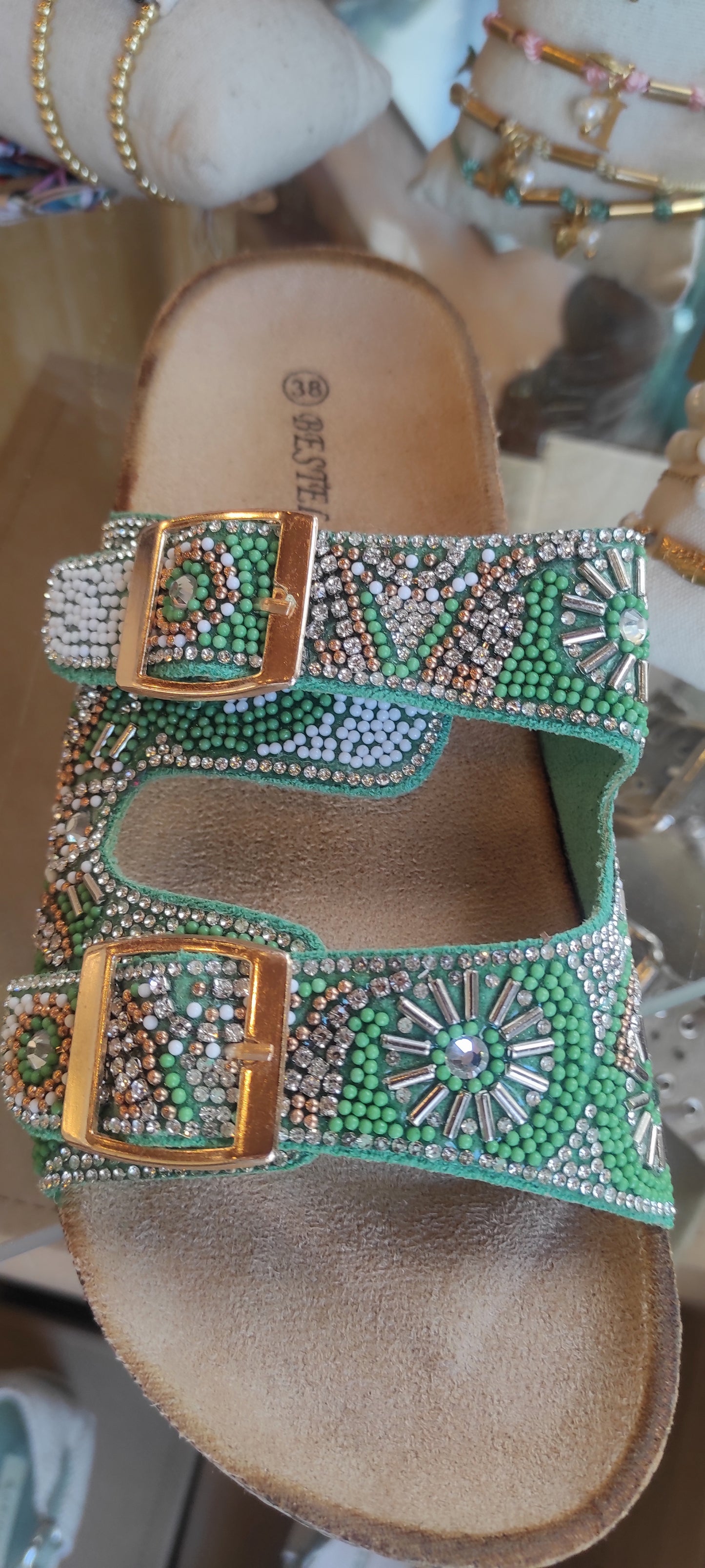 Chinela verde