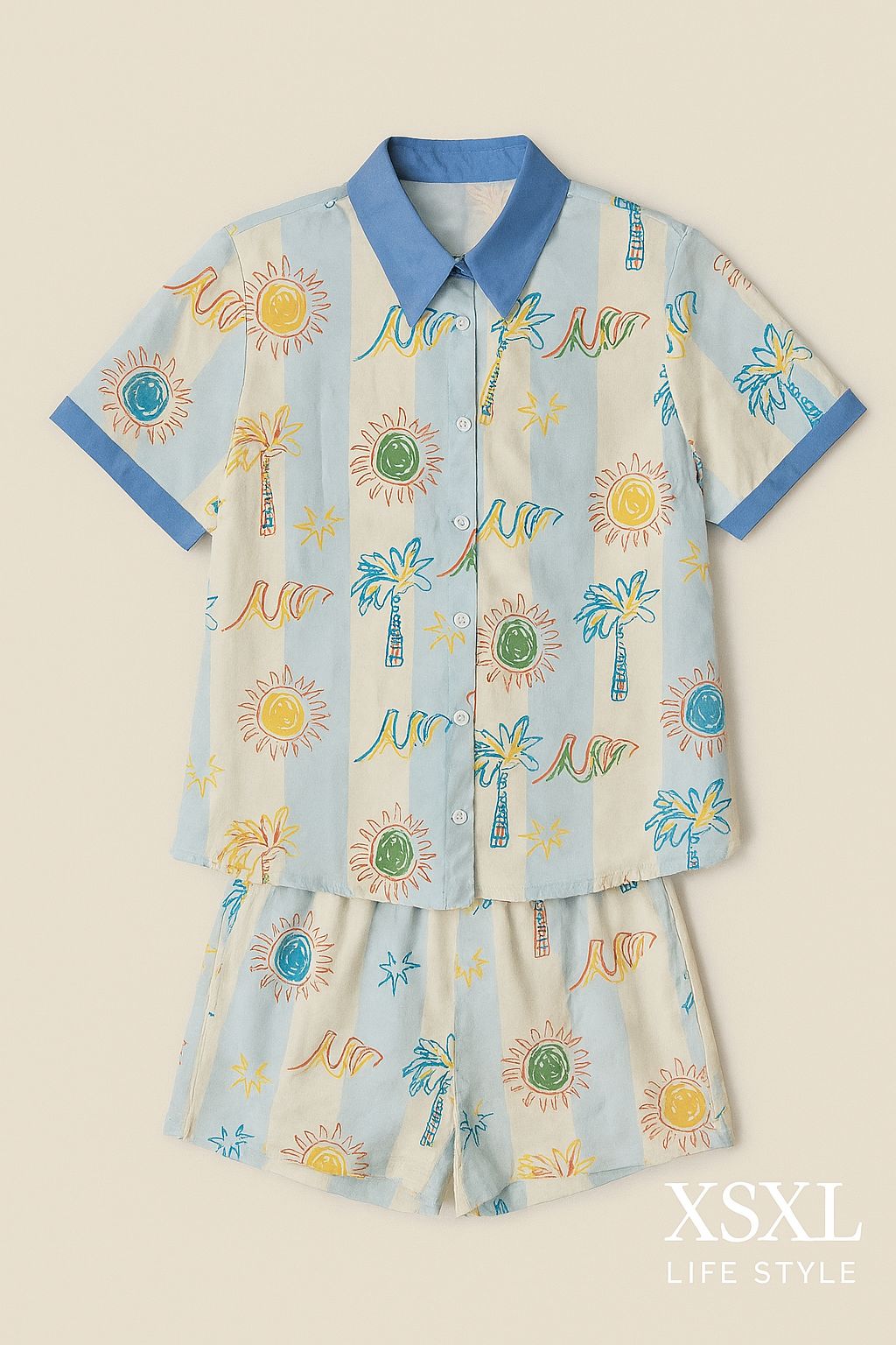 Conjunto praia e mar