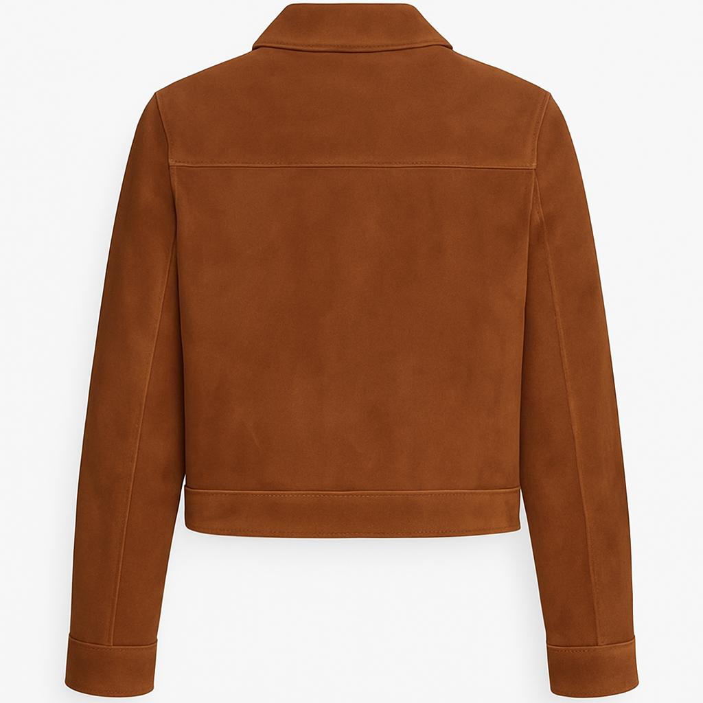 Casaco de camel com tachas