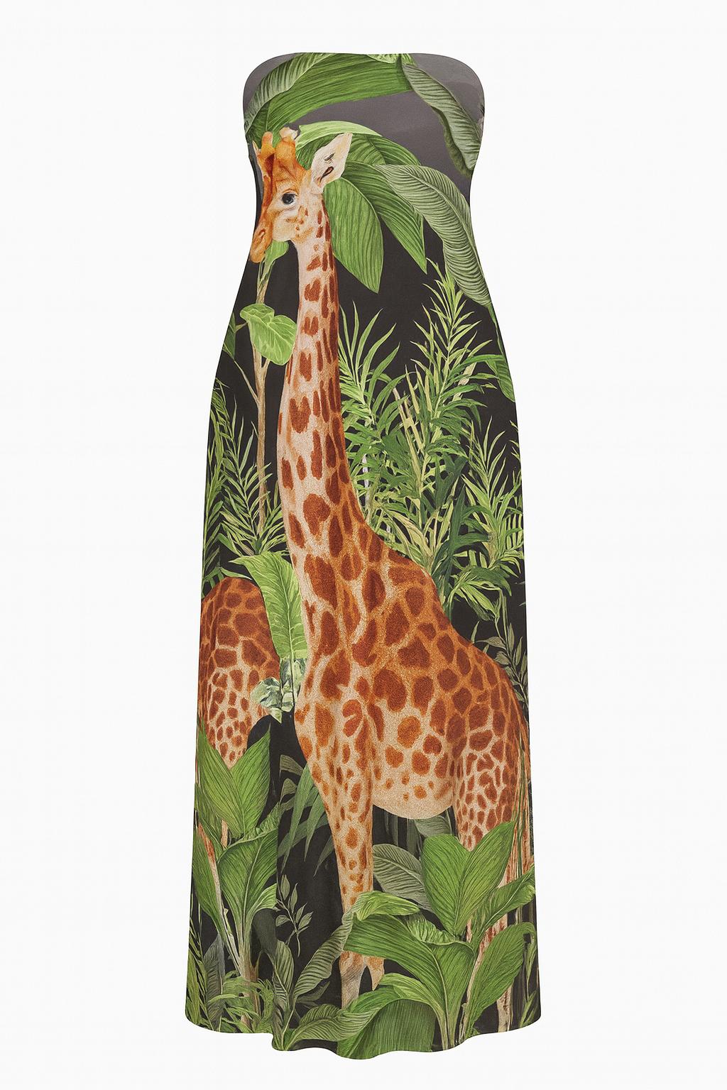 Vestido girafa
