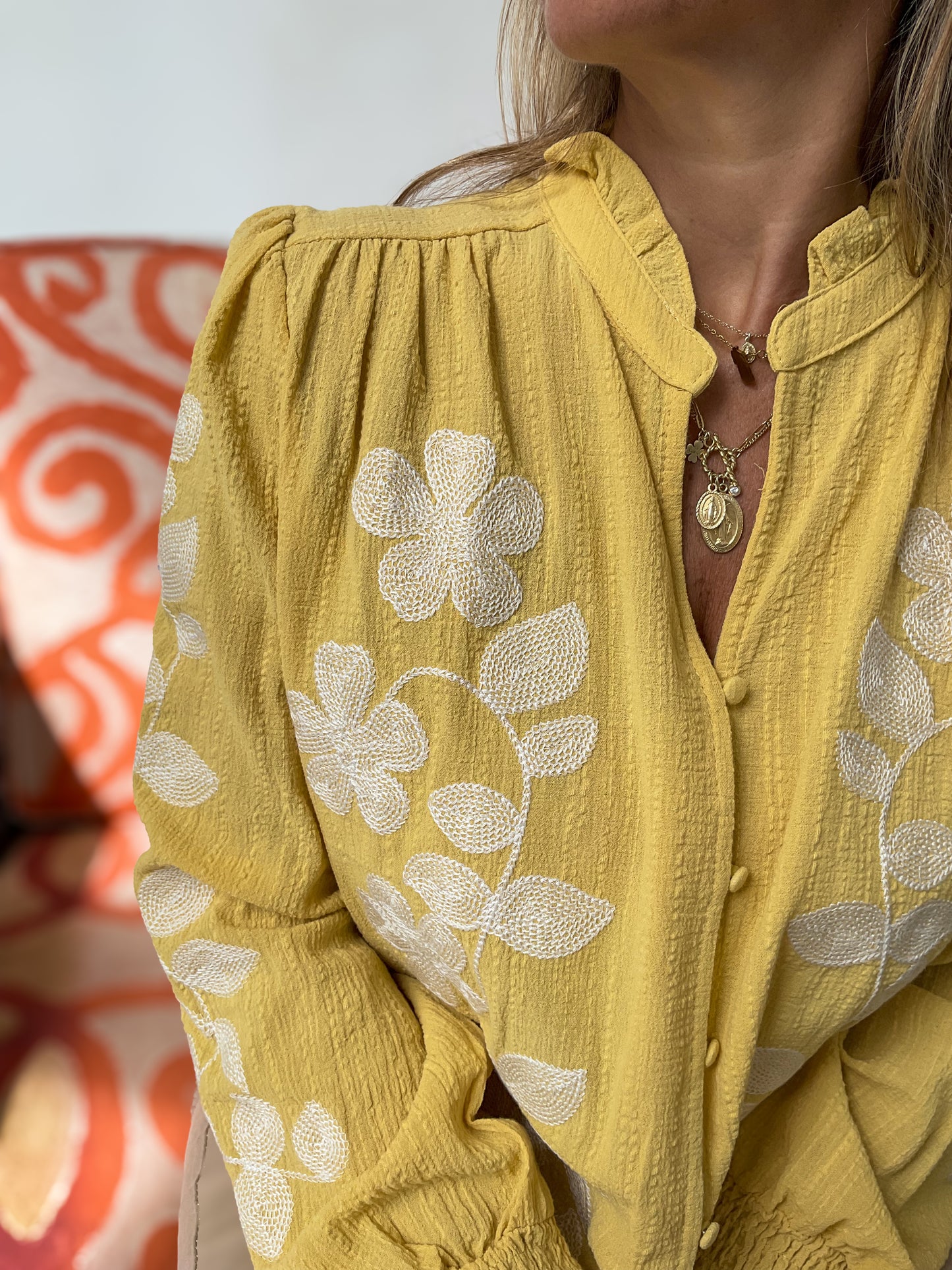 Camisa Margarida amarela