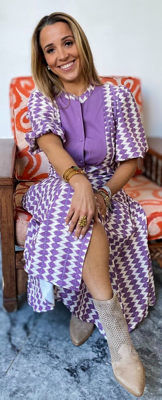 Vestido Rosarinho lilás