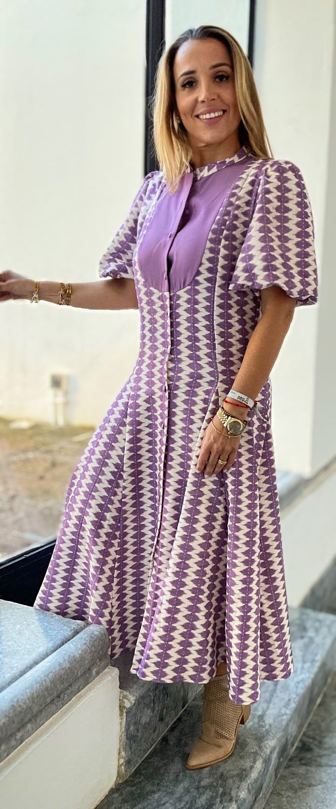 Vestido Rosarinho lilás