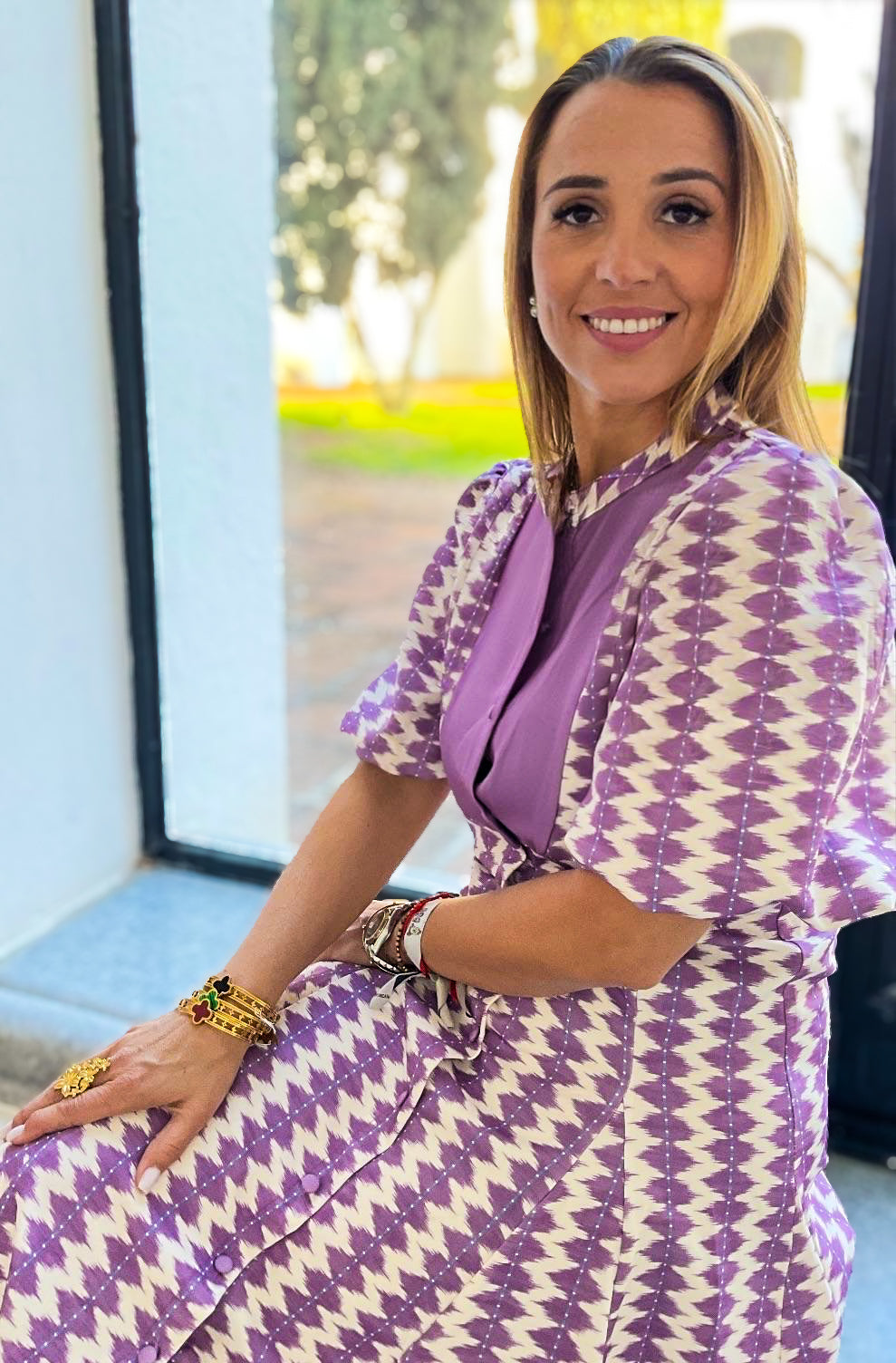 Vestido Rosarinho lilás
