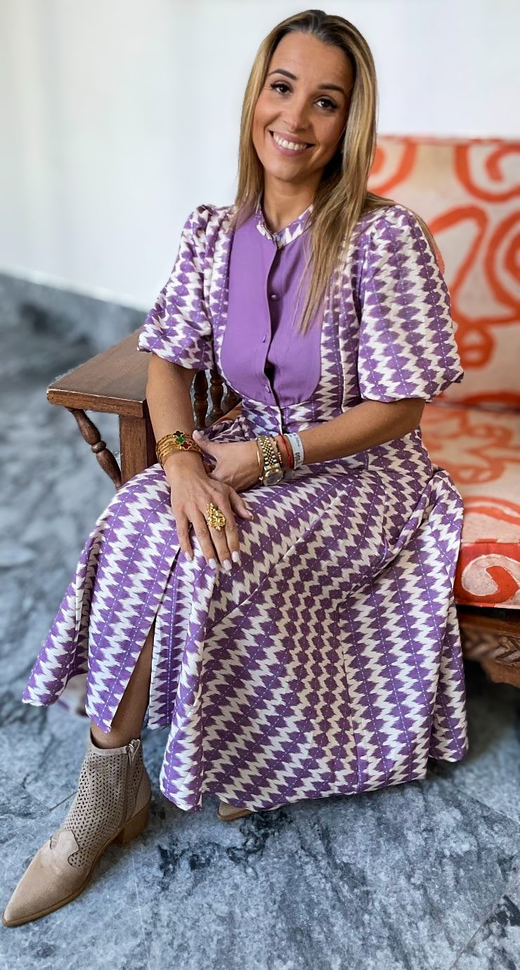 Vestido Rosarinho lilás