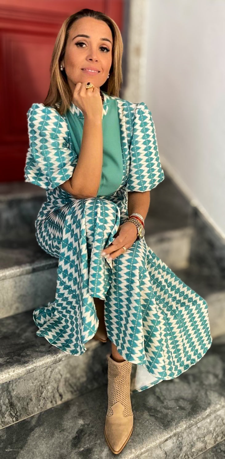 Vestido Rosarinho azul