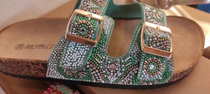 Chinela verde