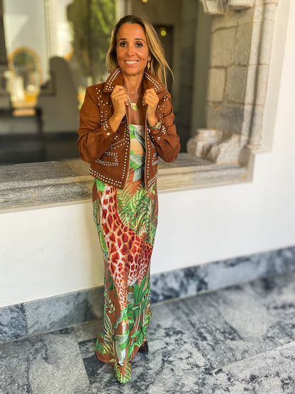 Vestido girafa