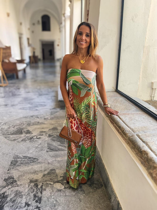 Vestido girafa