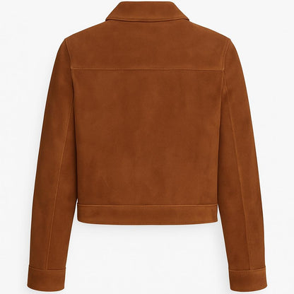 Casaco de camel com tachas