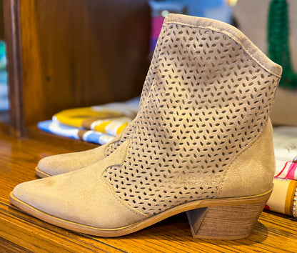 Bota de Camurça areia