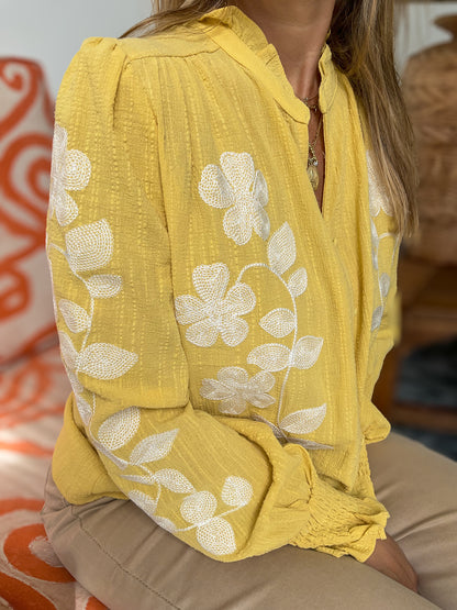Camisa Margarida amarela