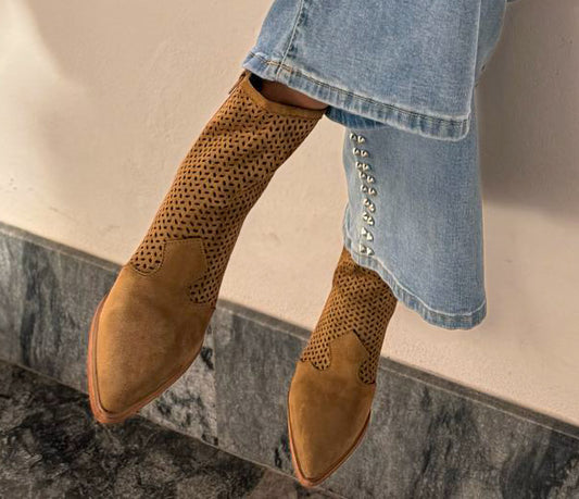 Bota de Camurça Camel