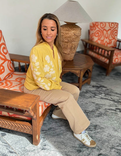 Camisa Margarida amarela