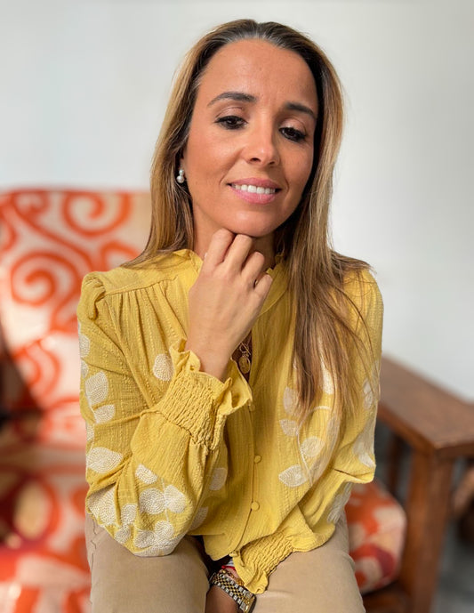 Camisa Margarida amarela