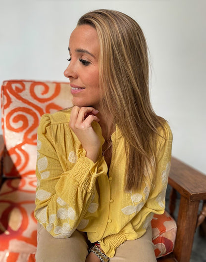 Camisa Margarida amarela
