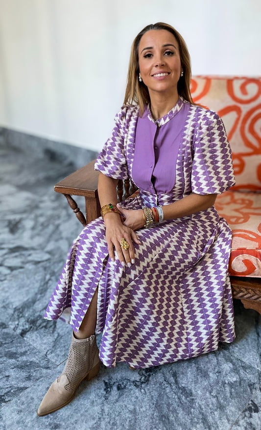 Vestido Rosarinho lilás